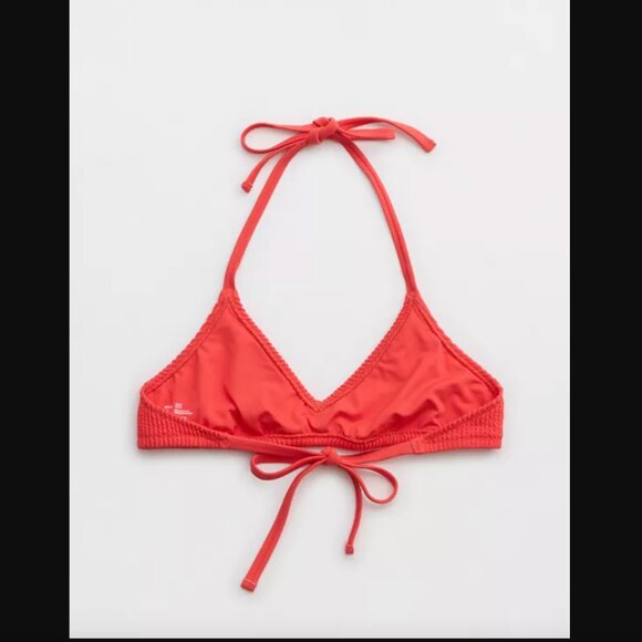 [SET] Aerie Crinkle Bikini Set - Resort Red - Picture 3 of 8